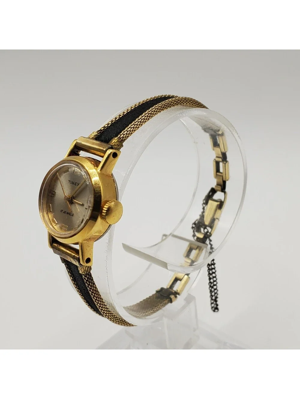 Vintage Timex 17J Mechanical RGP Womens Watch 17mm For Parts Or Repair